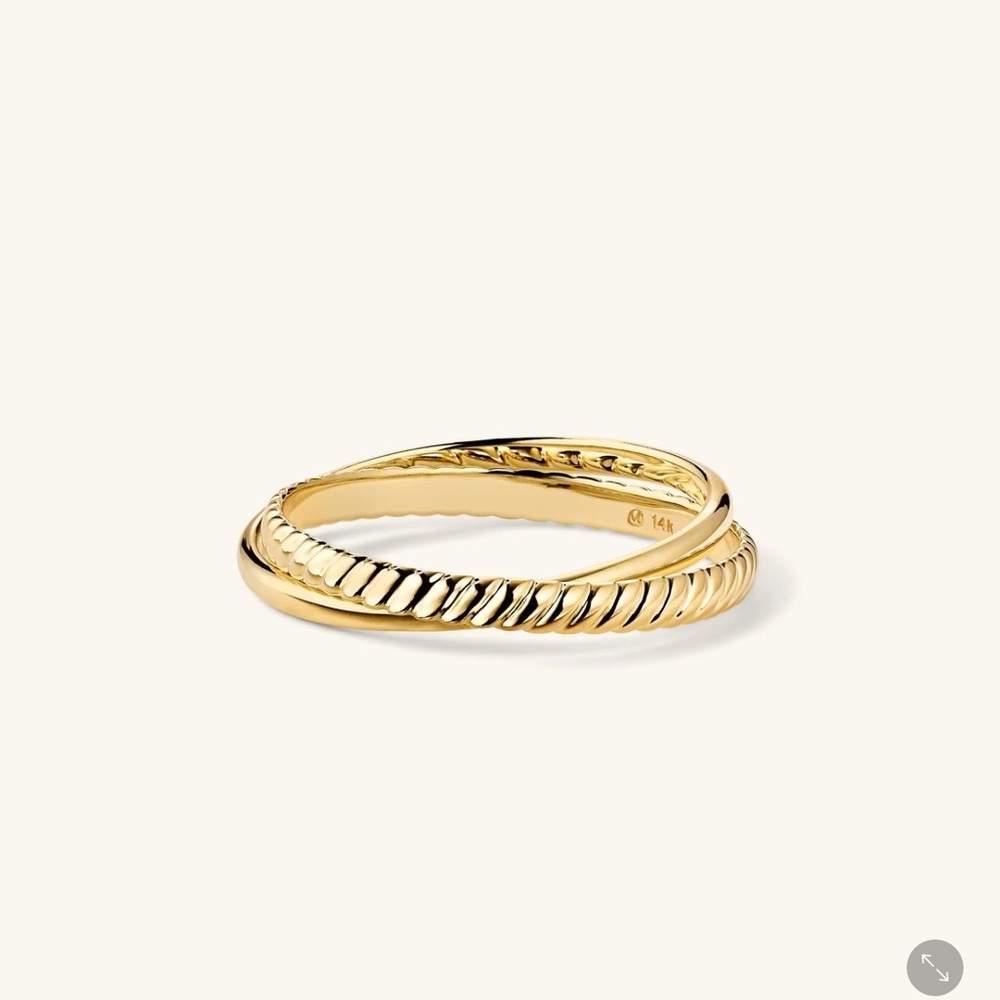 Mejuri 14K Gold Duo Ring